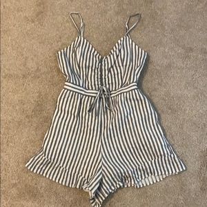 Stripe ribbed ROMPER